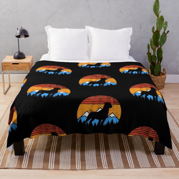 Item preview, Distressed Vintage Sunset Mountains Happy Rottie Gift designed and sold by Guarddogdrive.