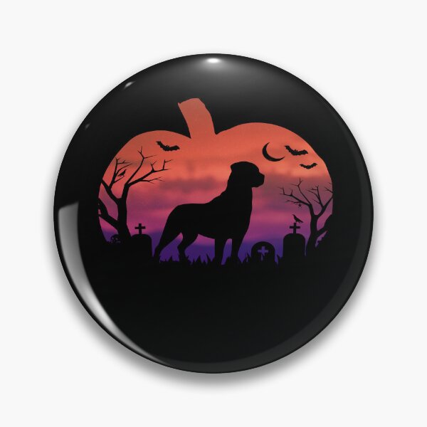 Artikelvorschau, Rottie-Kürbis-glückliches Halloween-nettes Geschenk entworfen und verkauft von Guarddogdrive.