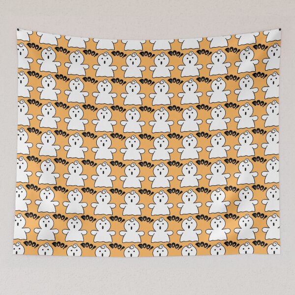 Item preview, Boo! Ghosts - Orange Background designed and sold by FlippinTurtles.