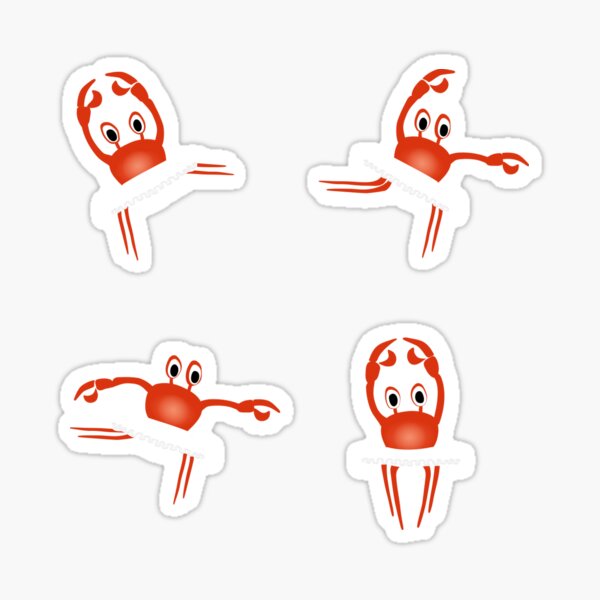 Dancing Crabs Sticker