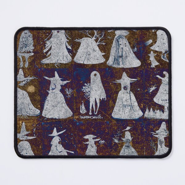 Item preview, Inverse Halloween gothic vintage witch set designed and sold by PrintPhrases.