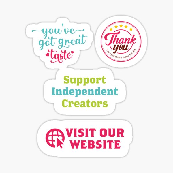 Item preview, Small Creator, Small Business Thank you stickers, 4 pack bundle set designed and sold by andieartco.