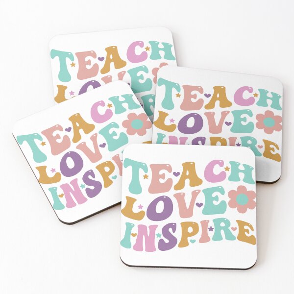 Item preview, Teach love inspire retro designed and sold by BlueDiamond-19.