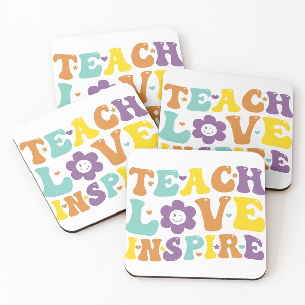 Item preview, Teach love inspire retro designed and sold by BlueDiamond-19.