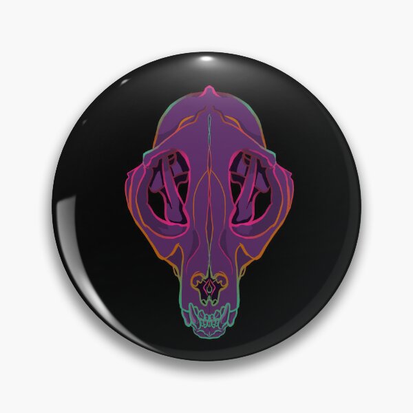 Item preview, Neon Cat Skull designed and sold by Garrington-Illu.