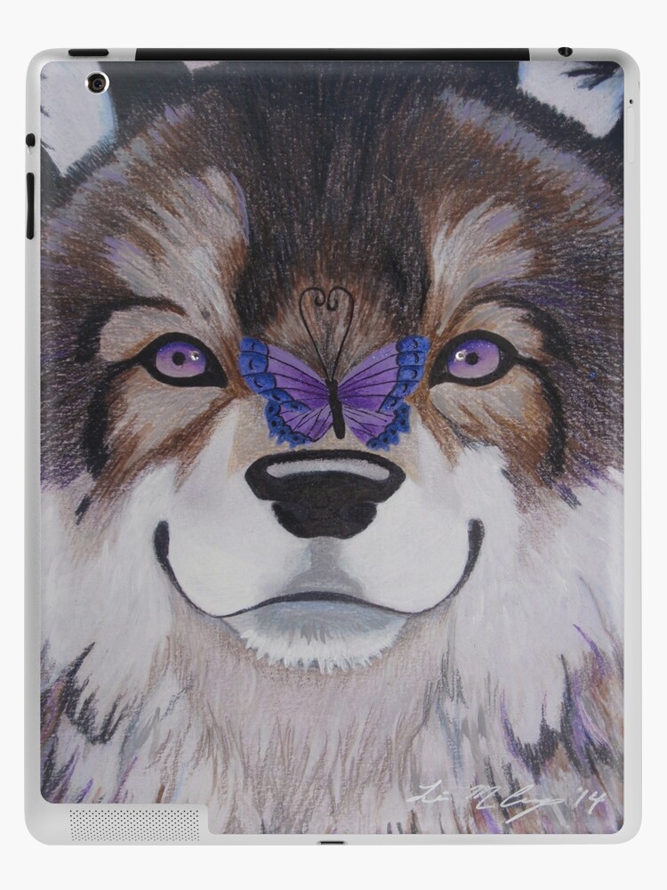 Funda y vinilo para iPad «El lobo y la mariposa» de WindSong83 | Redbubble