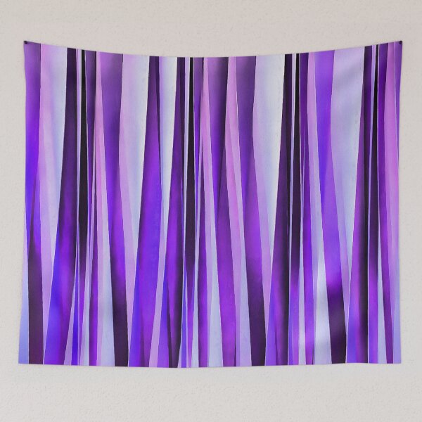 Item preview, Uneven Artistic Vertical Stripes Lilac Hues designed and sold by taiche.