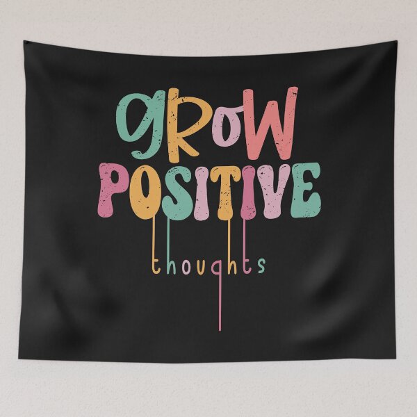 Item preview, Grow positive thoughts - inspirational saying designed and sold by VichallanStudio.