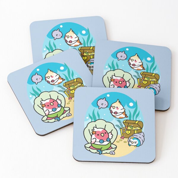 Item preview, Cody the Lovebird and Friends as Merbirds  designed and sold by birdhism.