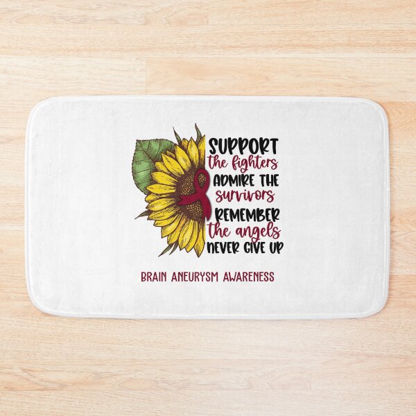 Item preview, Brain Aneurysm Awareness - Support the Fighters Admire the Survivors Remember the Angels Never Give Up designed and sold by whlrcheryl.
