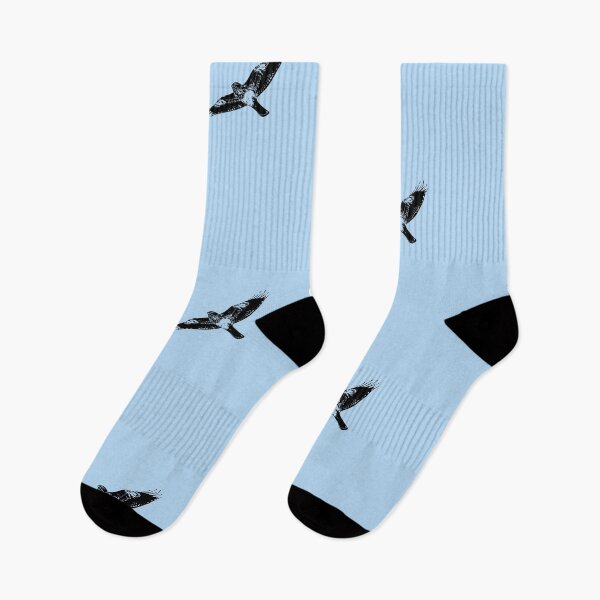 Item preview, Rough Legged Hawk Buzzard Flying Black Design designed and sold by designsasstultd.
