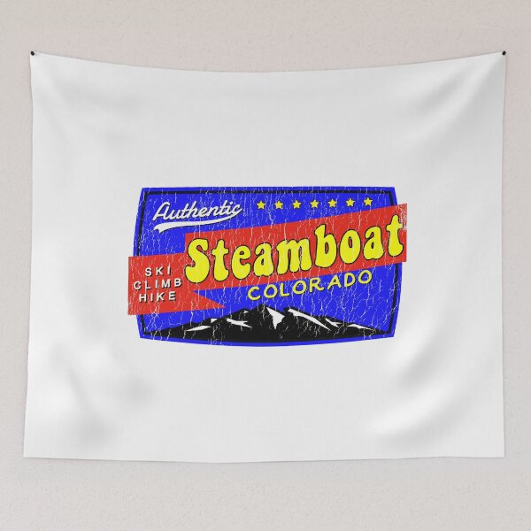 Item preview, STEAMBOAT SPRINGS COLORADO VINTAGE Ski Skiing Mountain Mountains Skiing Skis Grunge designed and sold by DESTINATIONS DECAL.