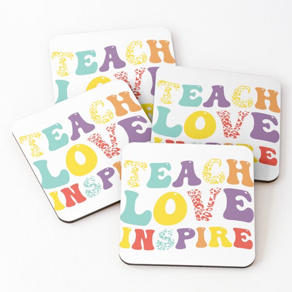 Item preview, Teach love inspire retro designed and sold by BlueDiamond-19.