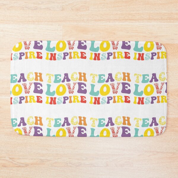 Item preview, Teach love inspire retro designed and sold by BlueDiamond-19.