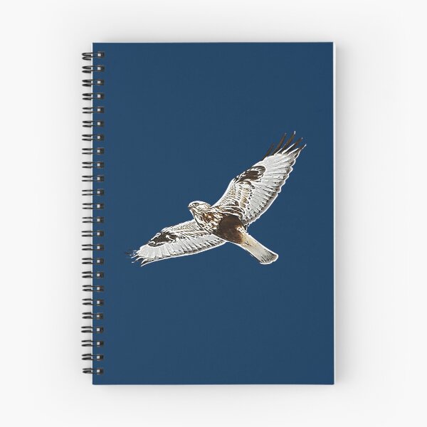 Item preview, Rough Legged Hawk Buzzard Flying White Alternate Design designed and sold by designsasstultd.