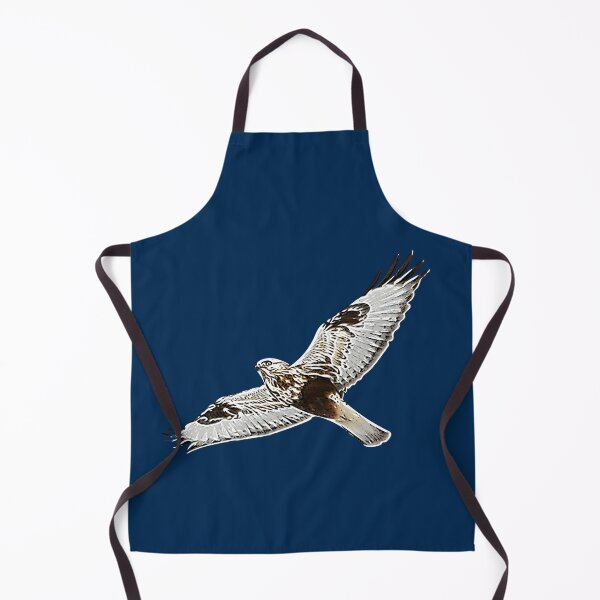 Item preview, Rough Legged Hawk Buzzard Flying White Alternate Design designed and sold by designsasstultd.