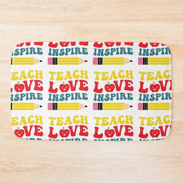 Item preview, Teach love inspire retro designed and sold by BlueDiamond-19.