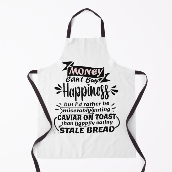 Item preview, Money Can't Buy Happiness Funny Quote (for light background) designed and sold by my-green-gecko.