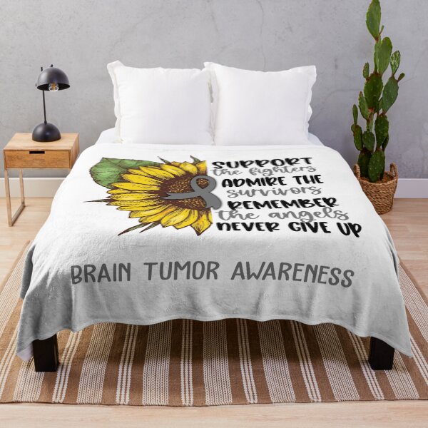 Item preview, Brain Tumor Awareness - Support the Fighters Admire the Survivors Remember the Angels Never Give Up designed and sold by whlrcheryl.