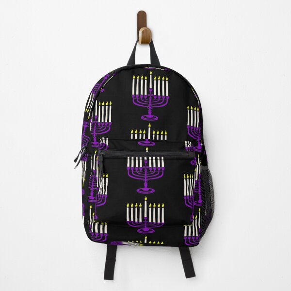 Item preview, purple menorah hanukkah designed and sold by Gossip Rag.