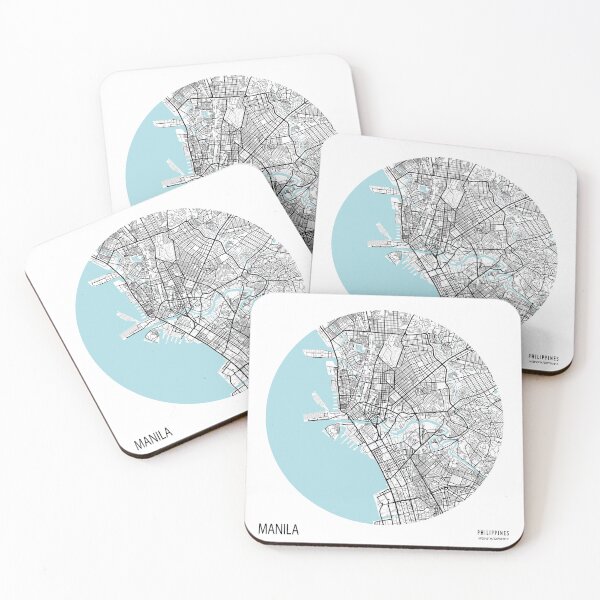 Item preview, Manila City Map of Philippines - Circle designed and sold by deMAP.