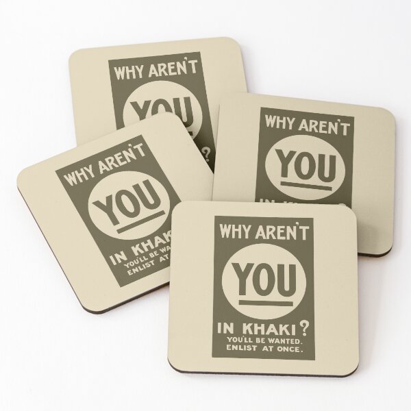 Item preview, The Khaki (British World War I Popaganda Poster) designed and sold by franklinprintco.