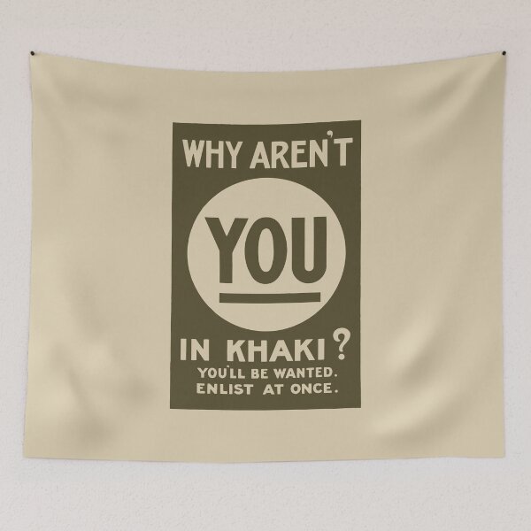 Item preview, The Khaki (British World War I Popaganda Poster) designed and sold by franklinprintco.