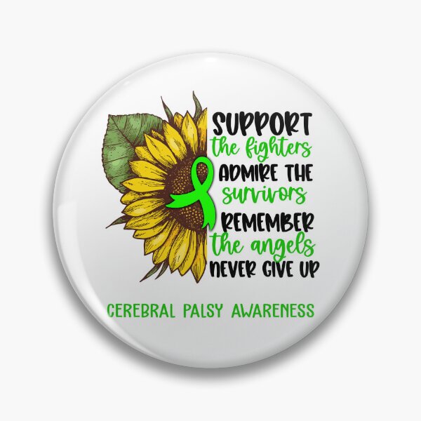 Item preview, Cerebral Palsy Awareness - Support the Fighters Admire the Survivors Remember the Angels Never Give Up designed and sold by whlrcheryl.