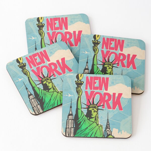 Item preview, Vintage travel poster "New York" designed and sold by MosquitoDesign.