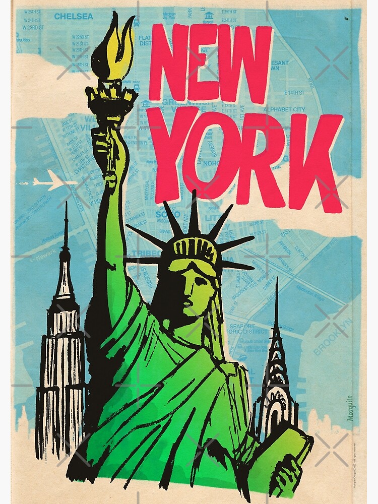 New York. Vintage Travel Poster. - PICRYL - Public Domain Media