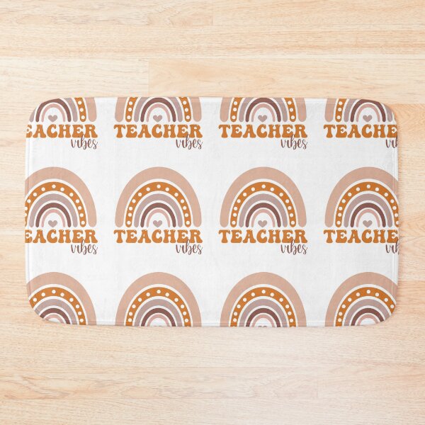 Item preview, teacher vibes rainbow retro designed and sold by BlueDiamond-19.