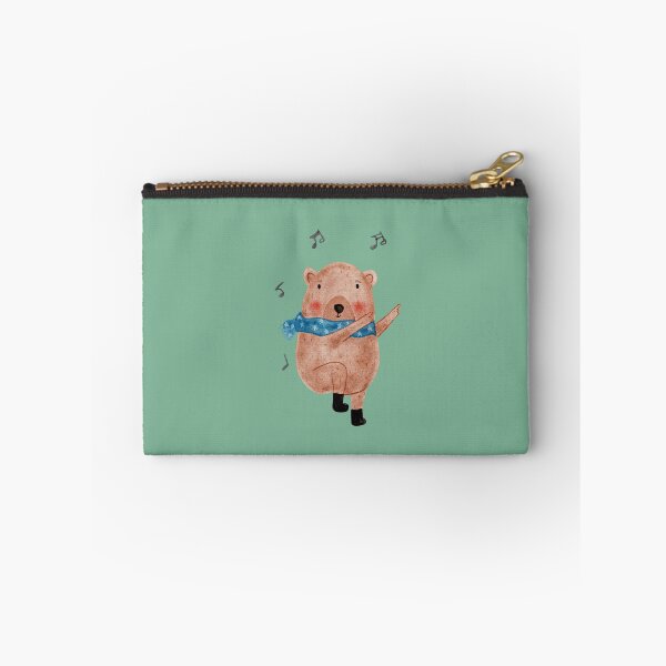 Item preview, Cute Singing Dancing Bear Animal Watercolor designed and sold by StudioAkubi.