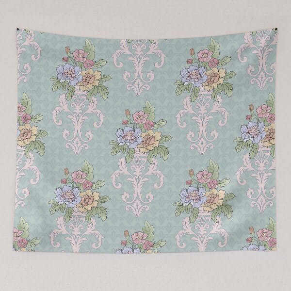 Item preview, Victorians style with a colorful flowers  designed and sold by DArtDByMariam.