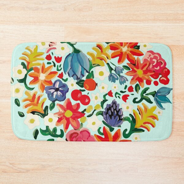 Item preview, Flowery bouquet heart embroidery work of art girly decoration designed and sold by Novel-ty.
