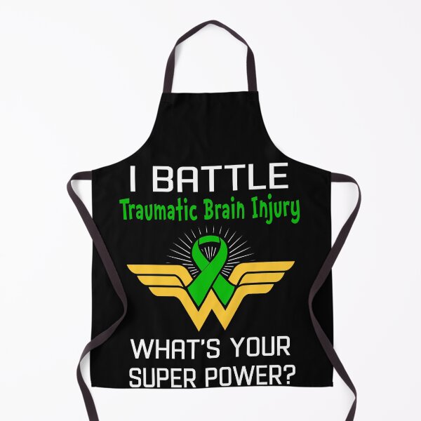 Item preview, I Battle Traumatic Brain Injury What's Your Super Power Support Traumatic Brain Injury Warrior Gifts  designed and sold by Sabfit.