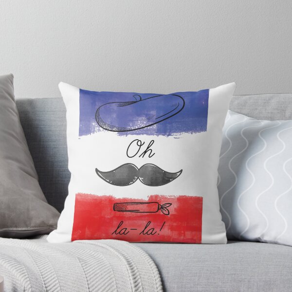 Item preview, Oh La La French Flag Beret Moustache designed and sold by TotalityDesigns.