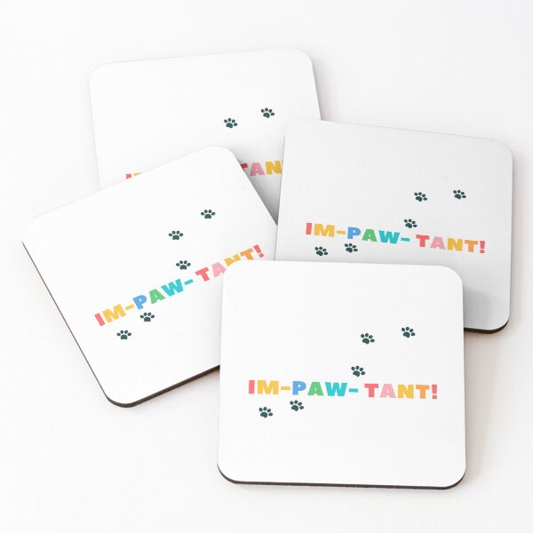Item preview, Impawtant Kitten Cat Paw Fun Humor Minimalist Illustration  designed and sold by jingenuity.
