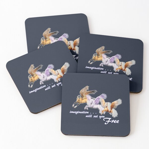 Item preview, Imagination Will Set You Free Flying Pegasus Horses designed and sold by Siela.