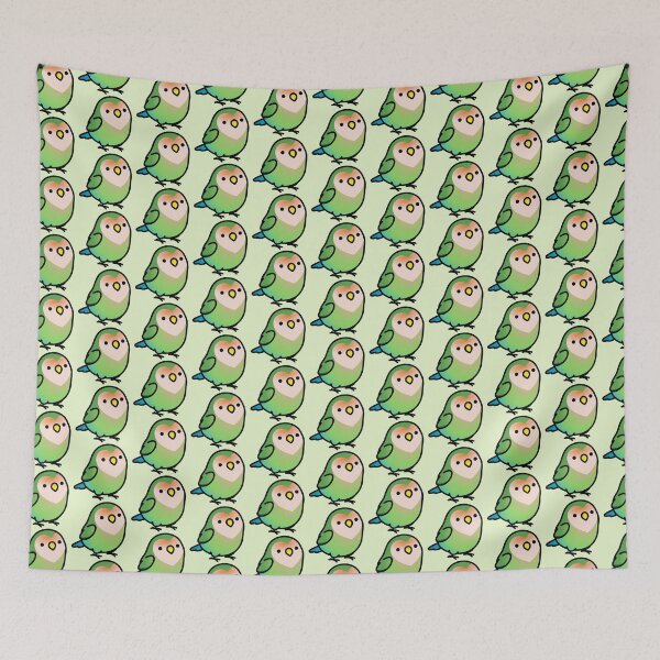 Item preview, Chubby Seagreen Peach-faced Lovebird  designed and sold by birdhism.