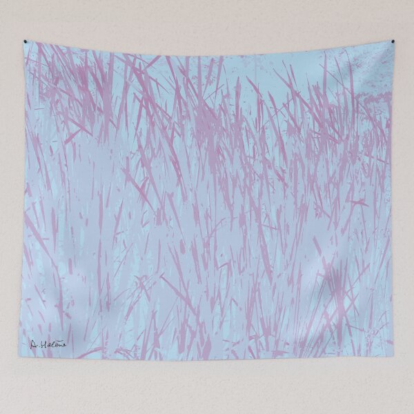 Item preview, wild grass in blue designed and sold by AHELENE.
