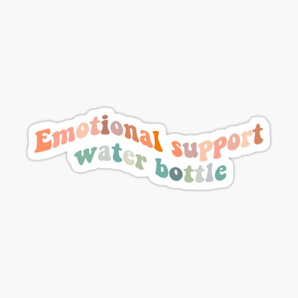 Aperçu de l'œuvre Bouteille d'eau de soutien émotionnel créée et vendue par Anniehallart.