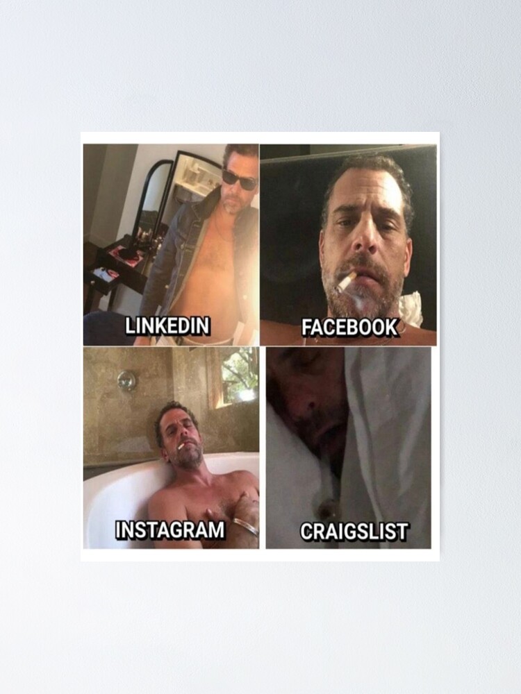 “HUNTER BIDEN Funny art " Poster for Sale by StefanysAppares | Redbubble