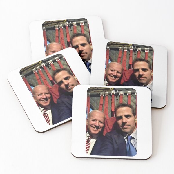 Item preview, hunter biden funny with joe biden selfie laptop   designed and sold by StefanysAppares.