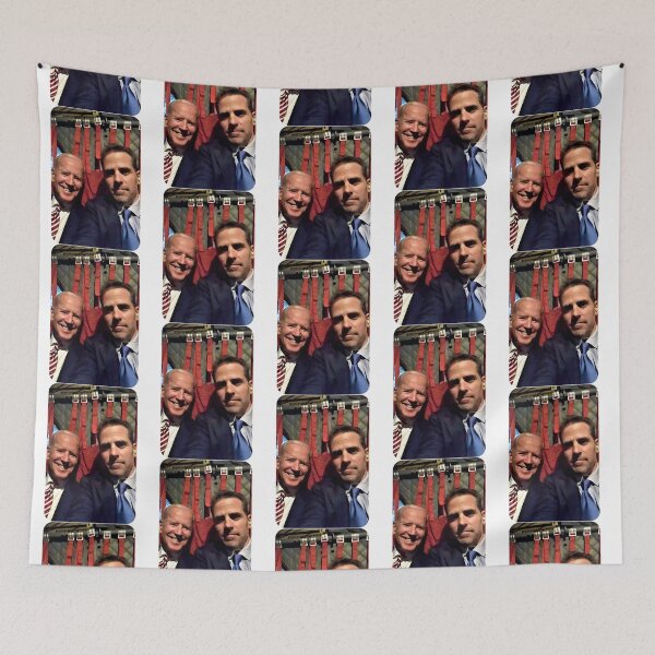 Item preview, hunter biden funny with joe biden selfie laptop   designed and sold by StefanysAppares.