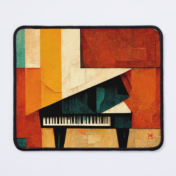 Item preview, Cubism style Abstract Grand Piano Print designed and sold by ThePurpleMelon.