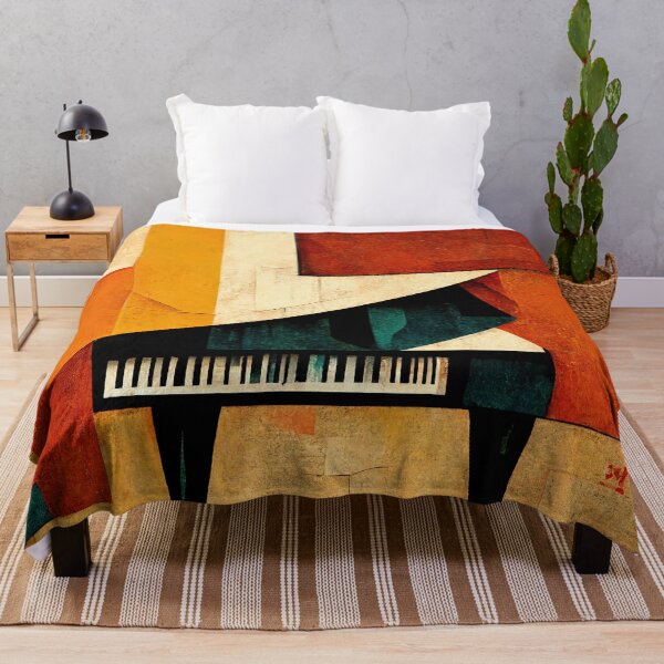 Item preview, Cubism style Abstract Grand Piano Print designed and sold by ThePurpleMelon.