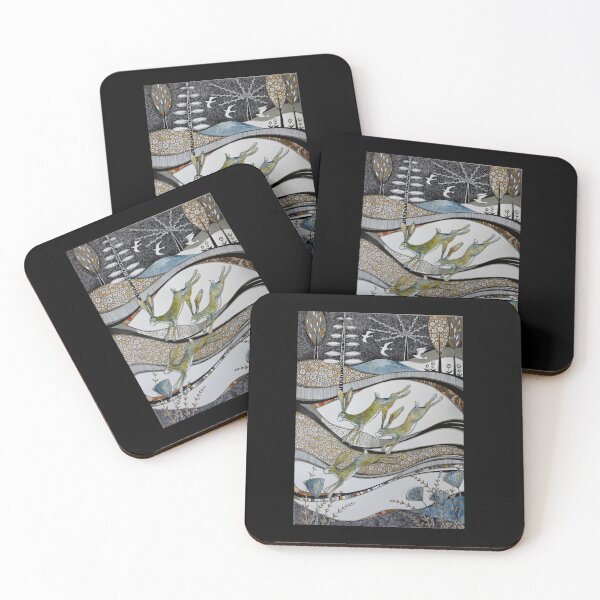 Item preview, Three March Hares Sticker designed and sold by brendauxerin.