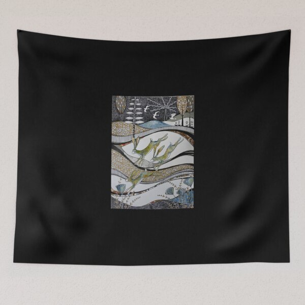 Item preview, Three March Hares Sticker designed and sold by brendauxerin.