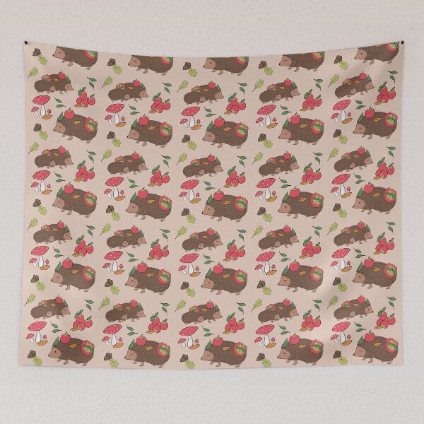 Item preview, Autumn hedgehogs designed and sold by Garrington-Illu.