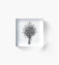 Bouquet Acrylic Block